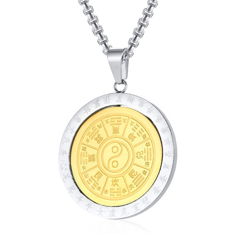 Wholesale Stainless Steel Rotating Eight-Trigram Pendant