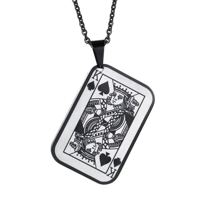 Wholesale Stainless Steel Poker Pendants