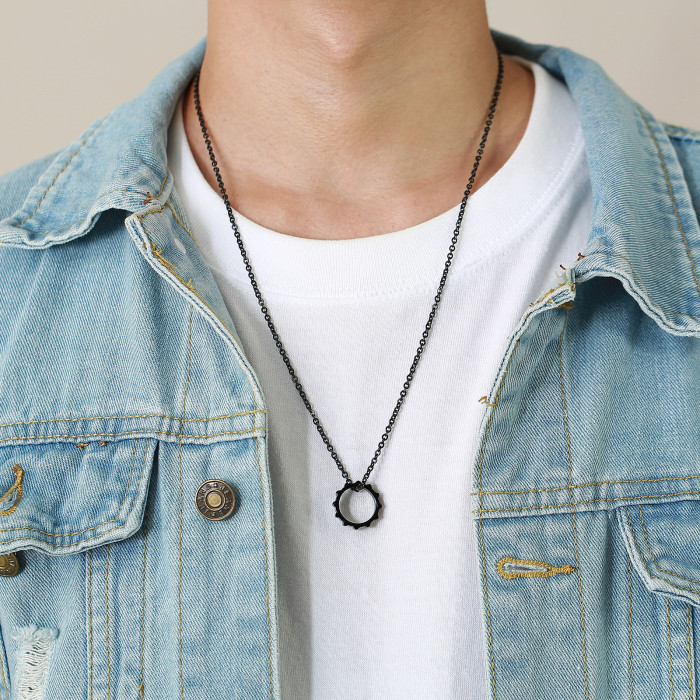Wholesale Stainless Steel Gear Pendant