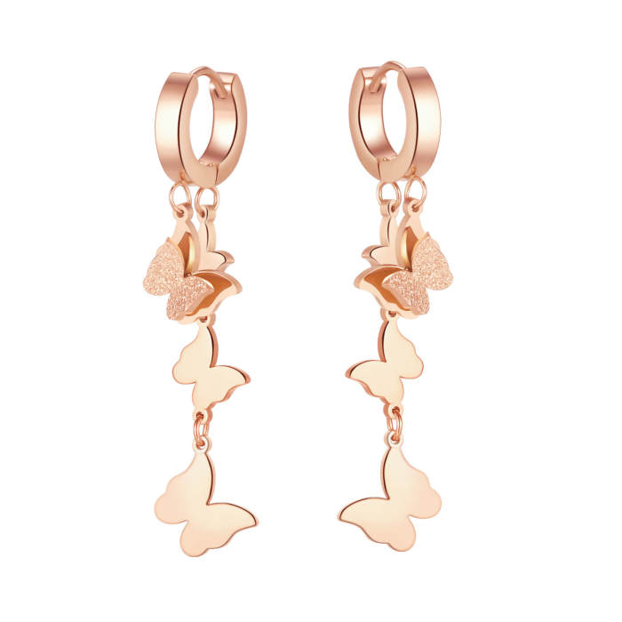 Wholesale Stainless Steel Earring with Butterfly