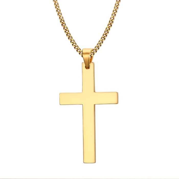 Wholesale Stainless Steel 50MM Cross Pendant
