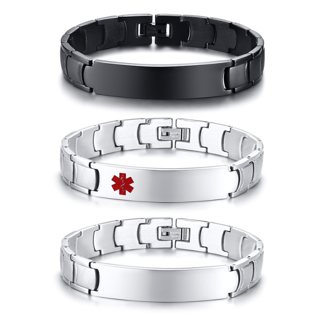 Wholesale Men’s Stainless Steel Engravable Bracelet