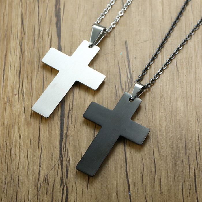 Wholesale Stainless Steel Cross Pendant With The Lord's Prayer