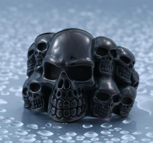 The Black Skull Ring Stainless Steel Wholesale