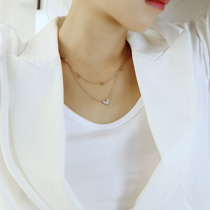 Wholesale Stainless Steel Women Necklace with Heart