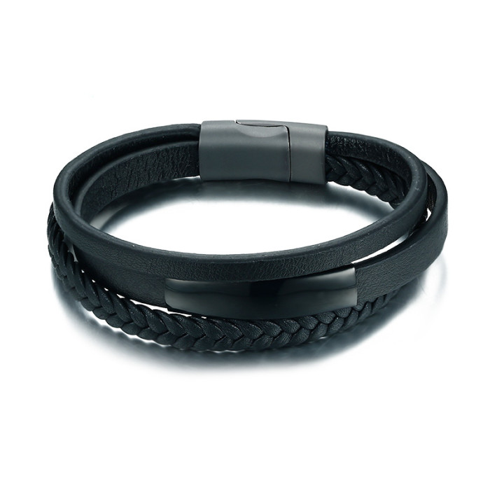 Wholesale Mens Luxury Leather Bracelets