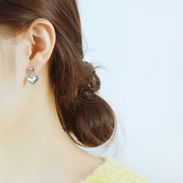 Wholesale Stainless Steel Heart Earrings