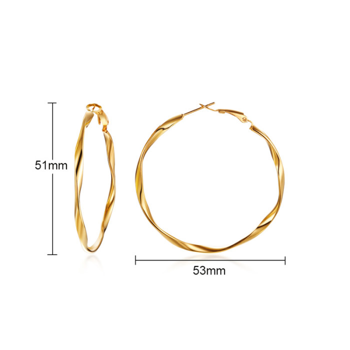 Wholesale Stainless Steel Hoop Earring Fashion