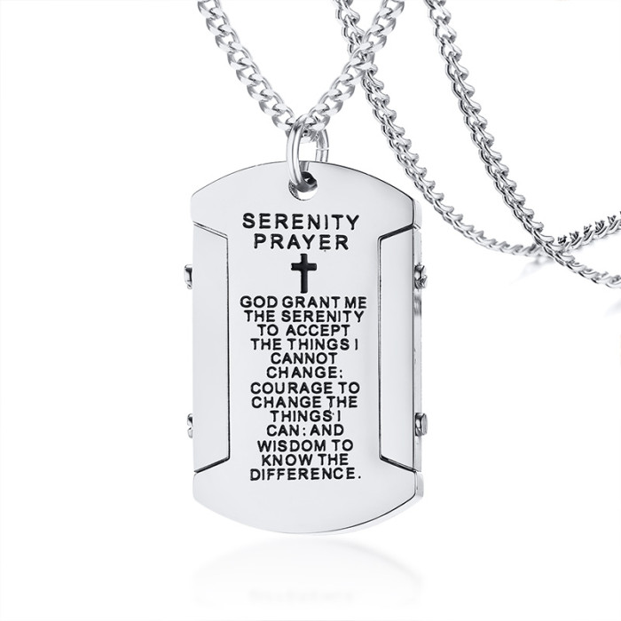 Wholesale Stainless Steel Christian Scripture Pendants