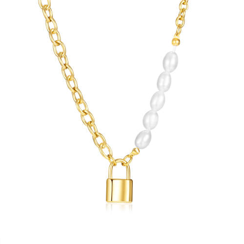 Wholesale Stainless Steel Women Necklace with Lock