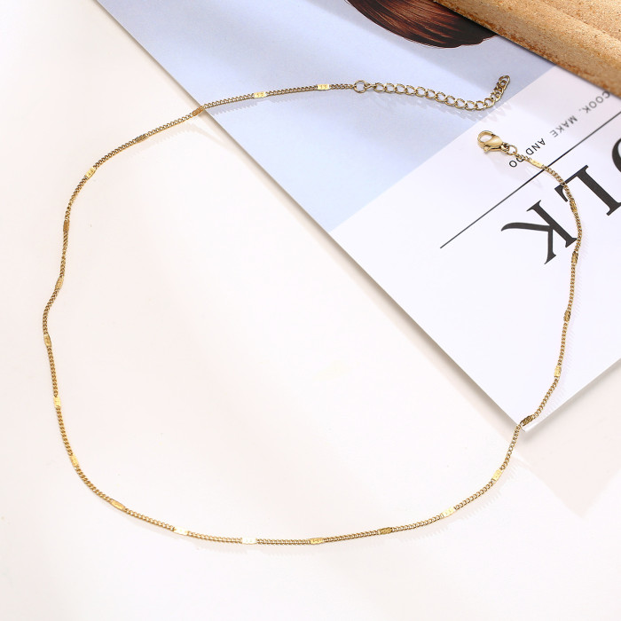 Wholesale Stainless Steel Women Chain Necklace