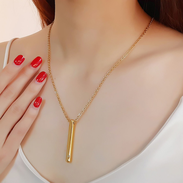 Wholesale Stainless Steel Cylinder Cremation Urn Pendant Necklace