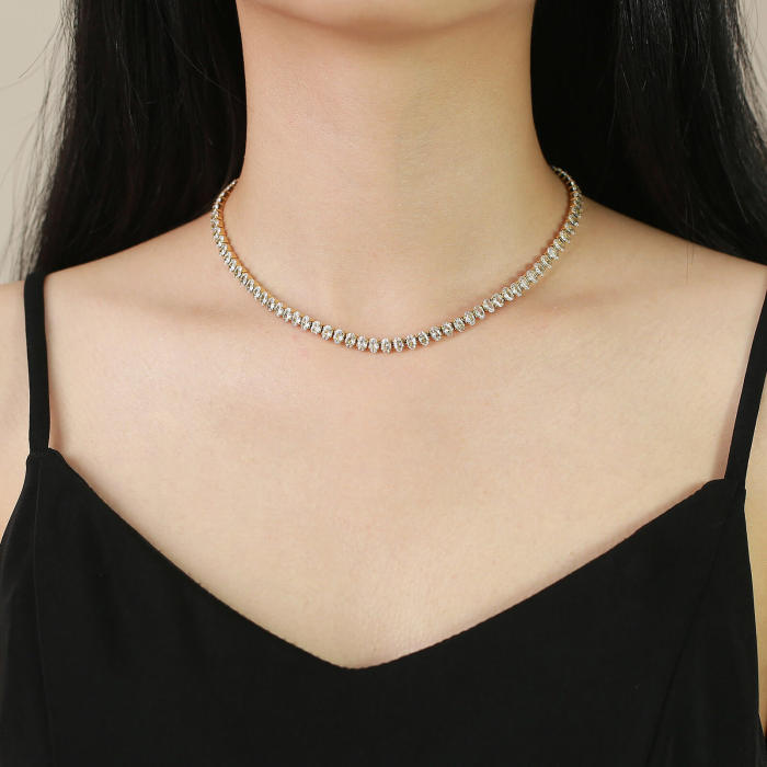 Wholesale Stainless Steel CZ Bracelet Necklace