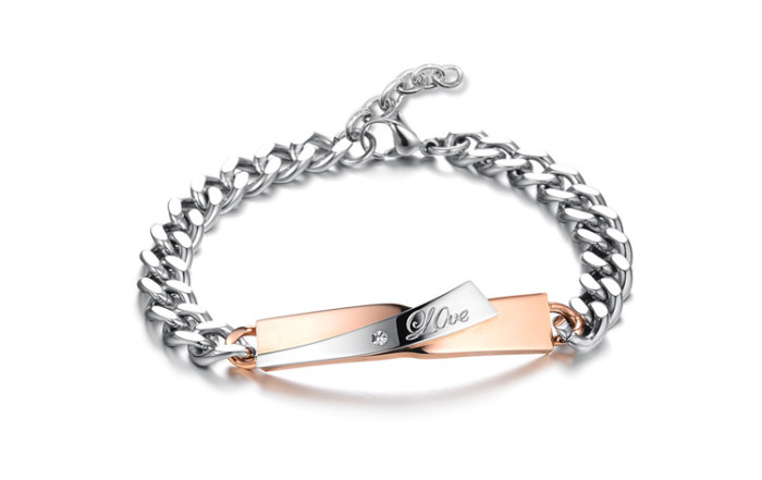 Stainless Steel Couple Bracelets Wholesalers