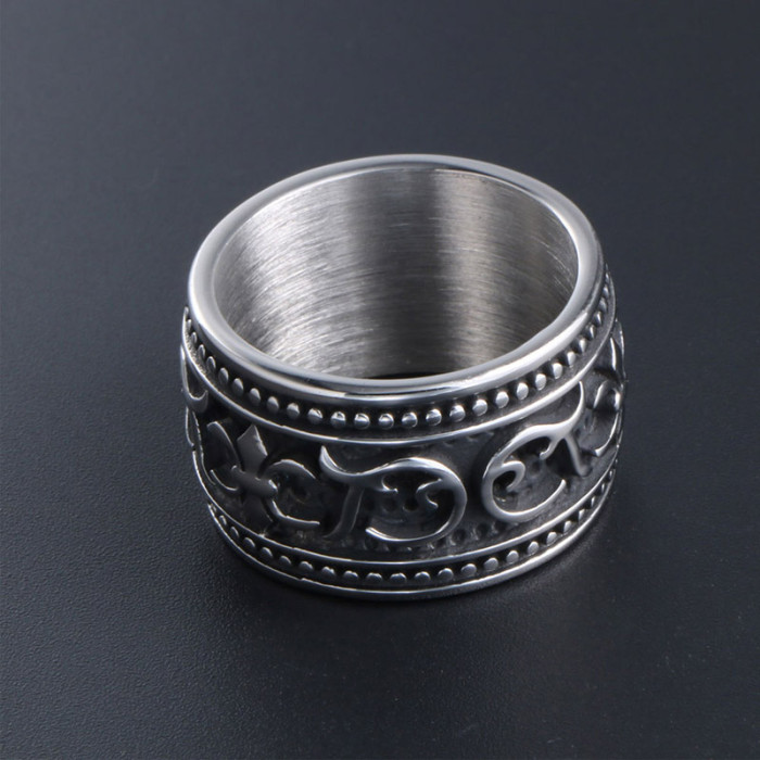 Wholesale Mens Fleur De Lis​ Ring Band Stainless Steel