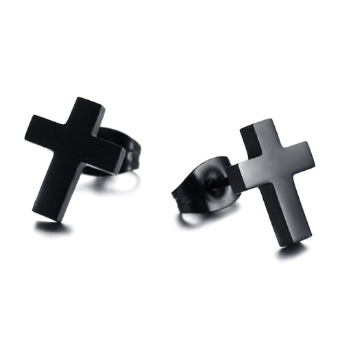 Wholesale Stainless Steel Mens Cross Earring