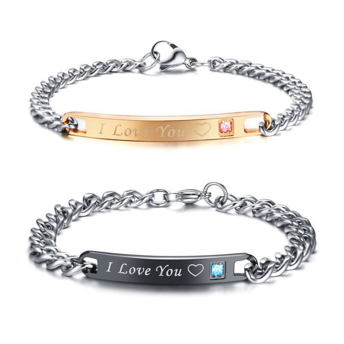 Wholesale Stainless Steel Matching Bracelets for Him and Her
