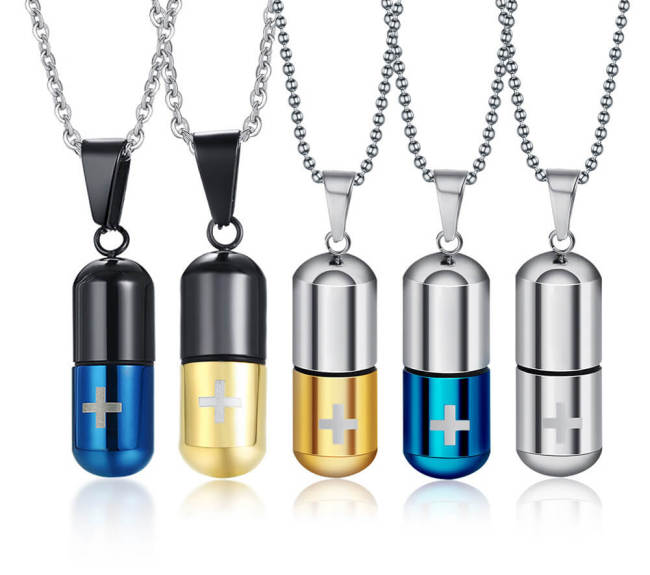 Wholesale Pill Pendant Stainless Steel