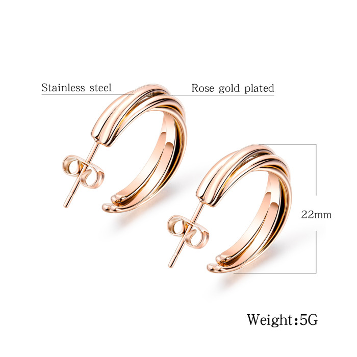 Wholesale Stainless Steel Hoop Earring with Charm