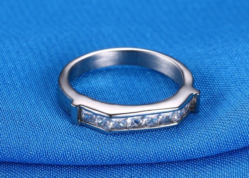 Wholesale Stainless Steel CZ Engagement Ring