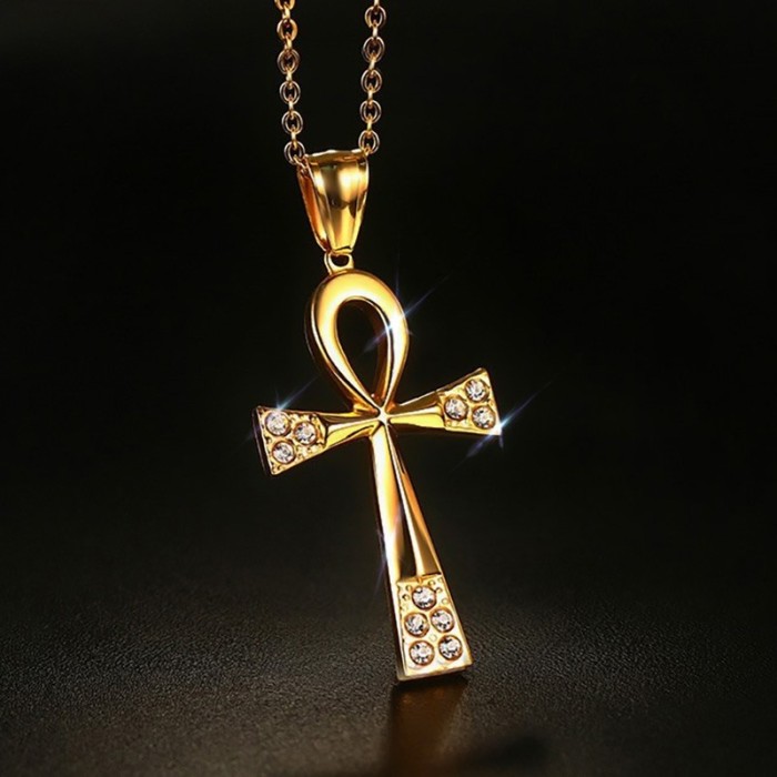Mens Wholesale Jewelry Stainless Steel Egypt Cross