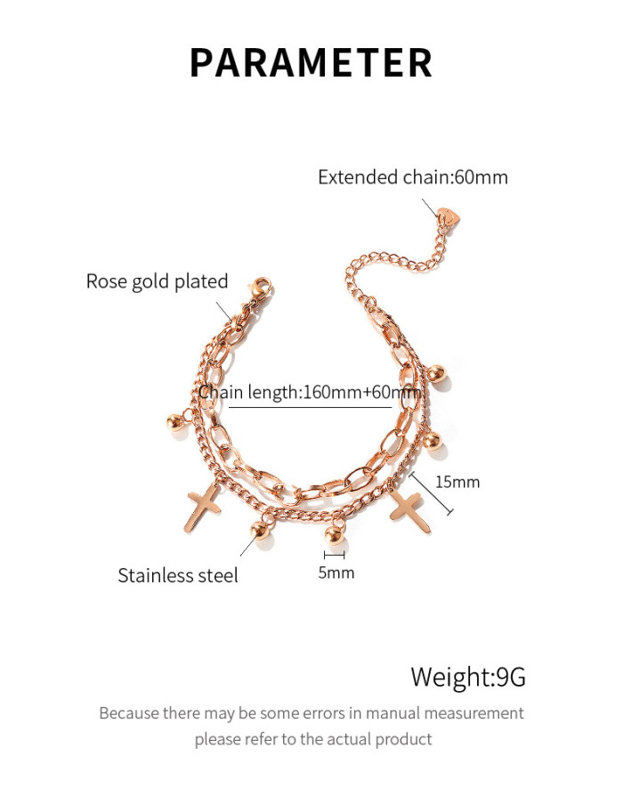 Wholesale Stainless Steel Fashion Women's Multi-strand Bracelet