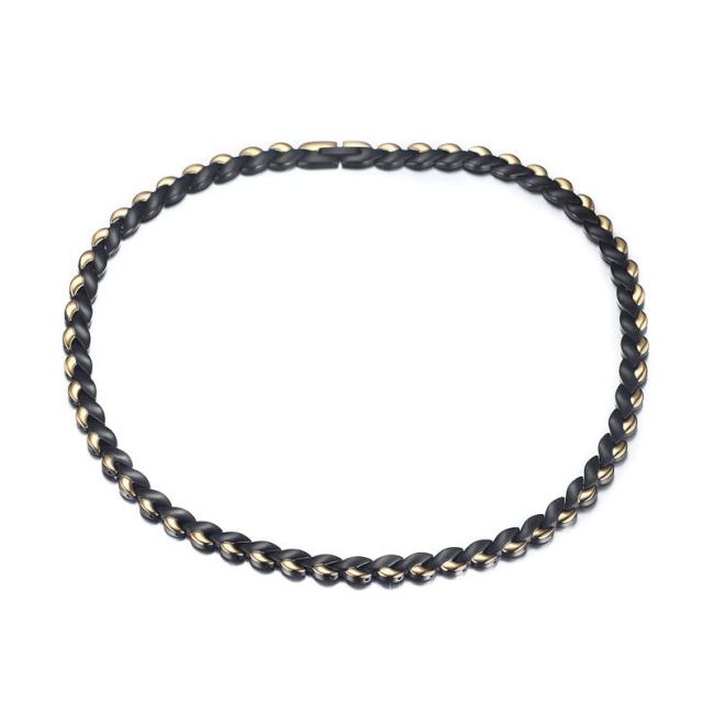Wholesale Stainless Steel Magnetic Therapy Necklace