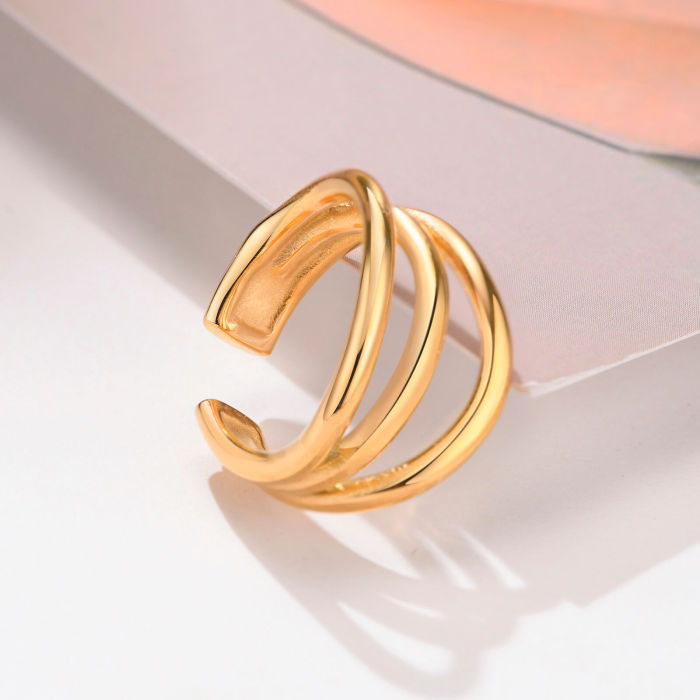 Wholesale Stainless Steel Women Open Ring