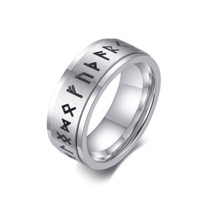 Wholesale Stainless Steel Ring with Viking Amulet