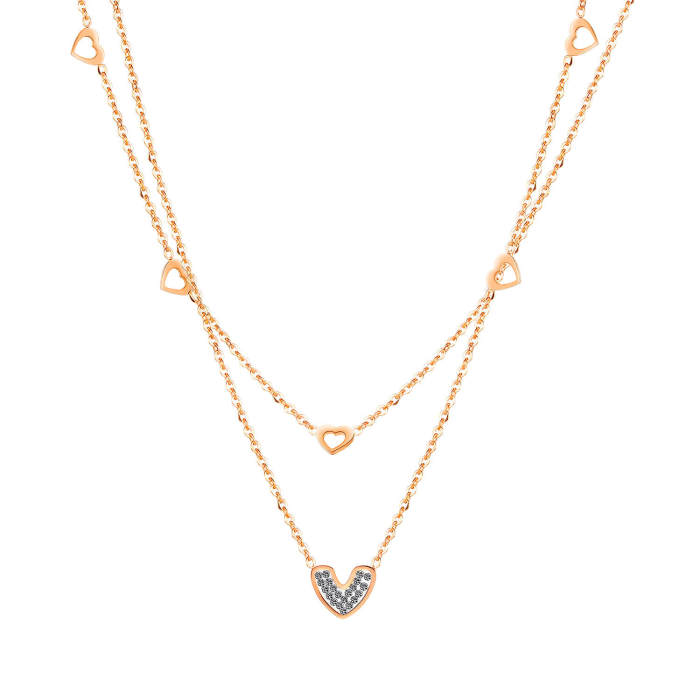 Wholesale Stainless Steel Women Necklace with Heart