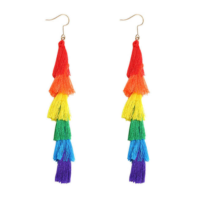 Wholesale Rainbow Drop Earrings