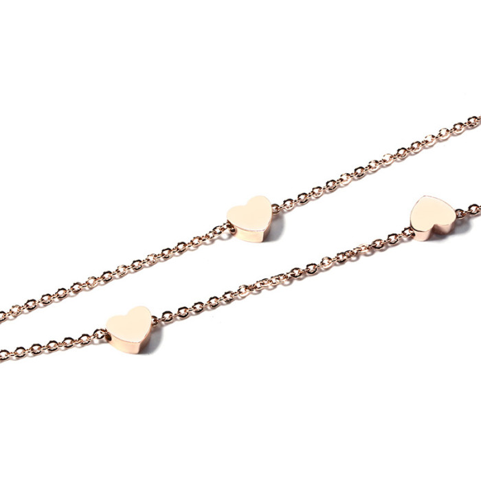 Wholesale Stainless Steel Heart Bracelet and Anklet