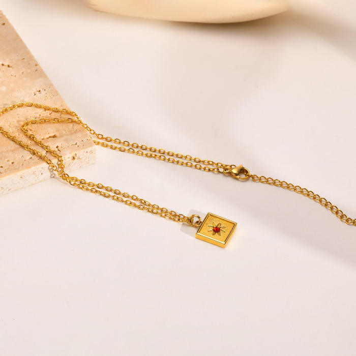 Wholesale Stainless Steel Gold IP Pendant Necklace