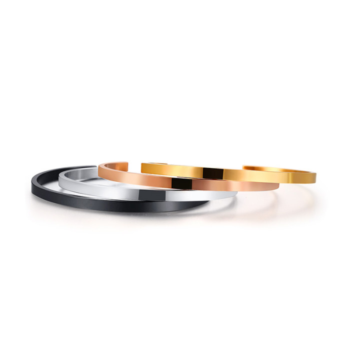 Wholesale Stainless Steel Womens Blank Bangle