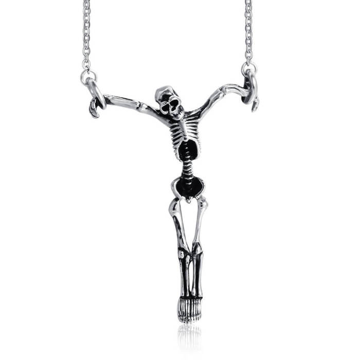 Wholesale Stainless Steel Skeleton Necklace