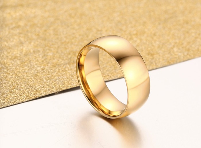 Wholesale Stainless Steel Gold Wedding Bands