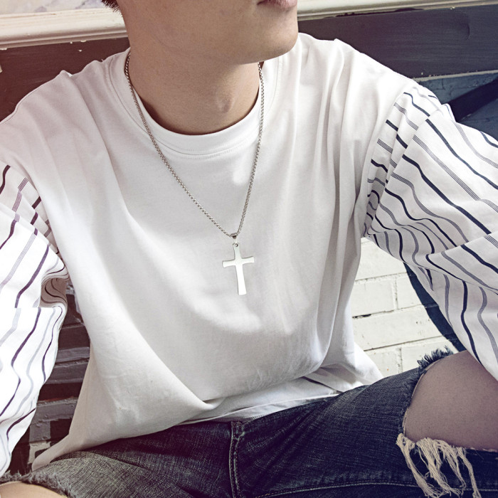 Wholesale Stainless Steel Stylish Cross Necklace
