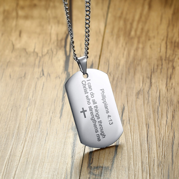 Wholesale Stainless Steel Dog Tag Necklace for Him