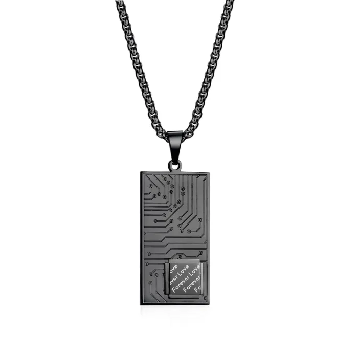 Wholesales Stainless Steel Circuit Board Pendant