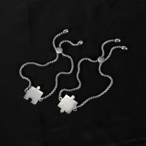 Wholesal Puzzle Piece Bracelet Stainless Steel