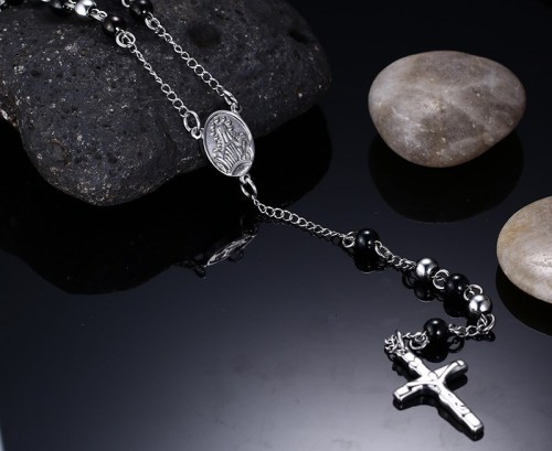 Wholesale Stainless Steel Rosary Necklaces