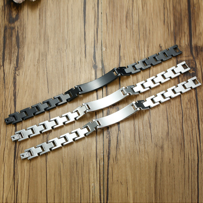 Wholesale Elegant Surgical Grade Steel Medical Alert ID Bracelet