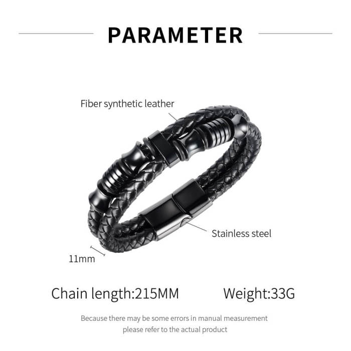 Wholesale Mens Leather Bracelet