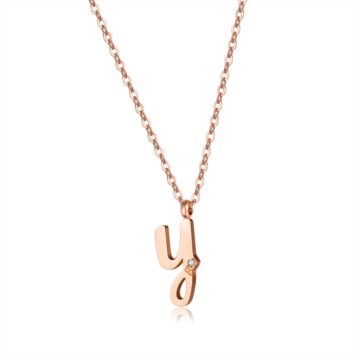 Wholesale Stainless Steel Letter Necklace Online Shopping