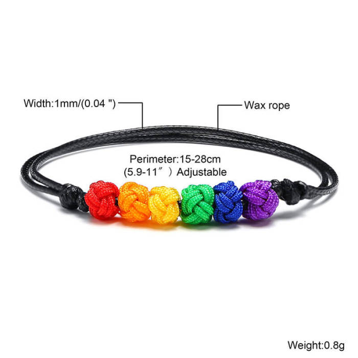Wholesale Rainbow Knot Bracelet