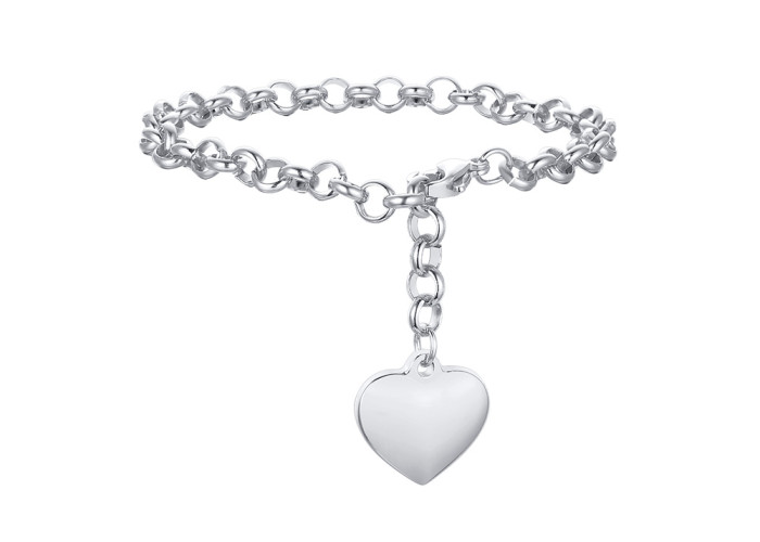 Wholesale Stainless Steel Women Bracelet with Heart