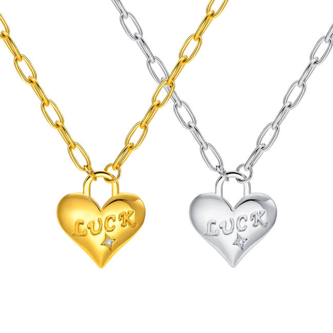 Wholesale Stainless Steel Heart Lock Pendant
