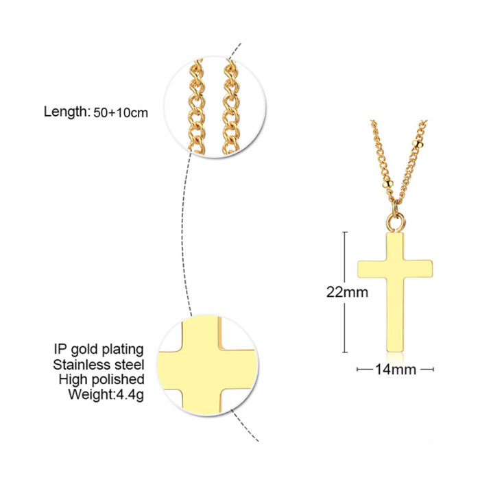 Wholesale Stainless Steel Cross Pendant Gold Designs