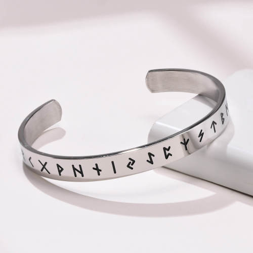 Wholesale Stainless Steel Bangle with Viking Symbol
