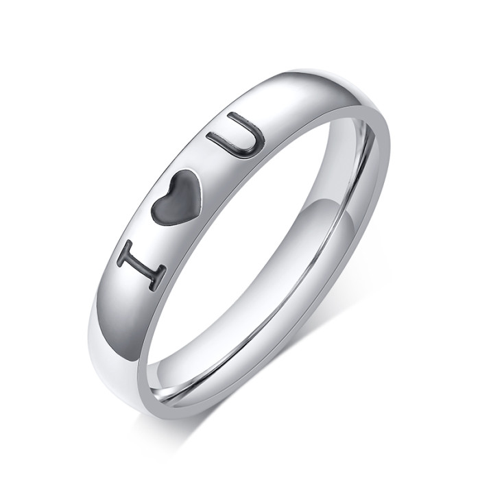 Wholesale Stainless Steel I Love U Ring